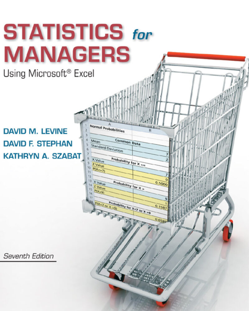 Statistics for Managers Using Microsoft Excel 7th Edition