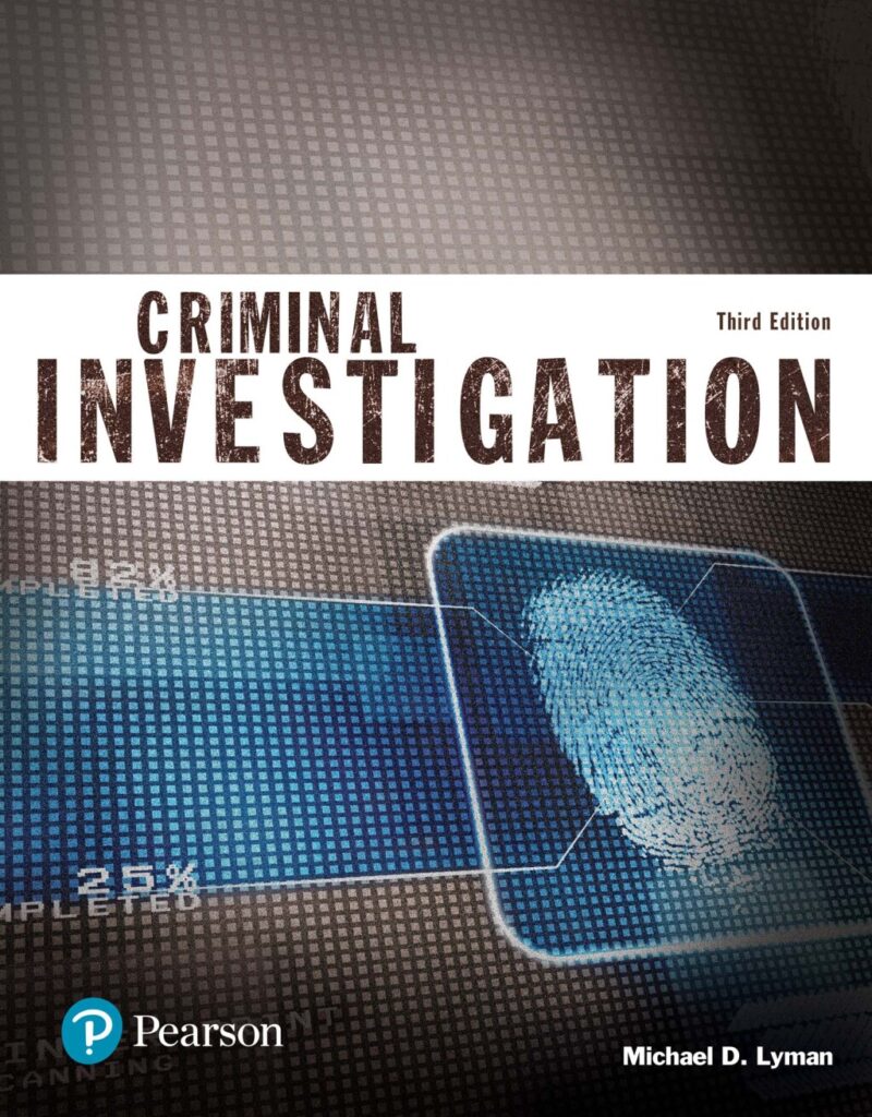 Criminal Investigation Justice Series 3rd Edition