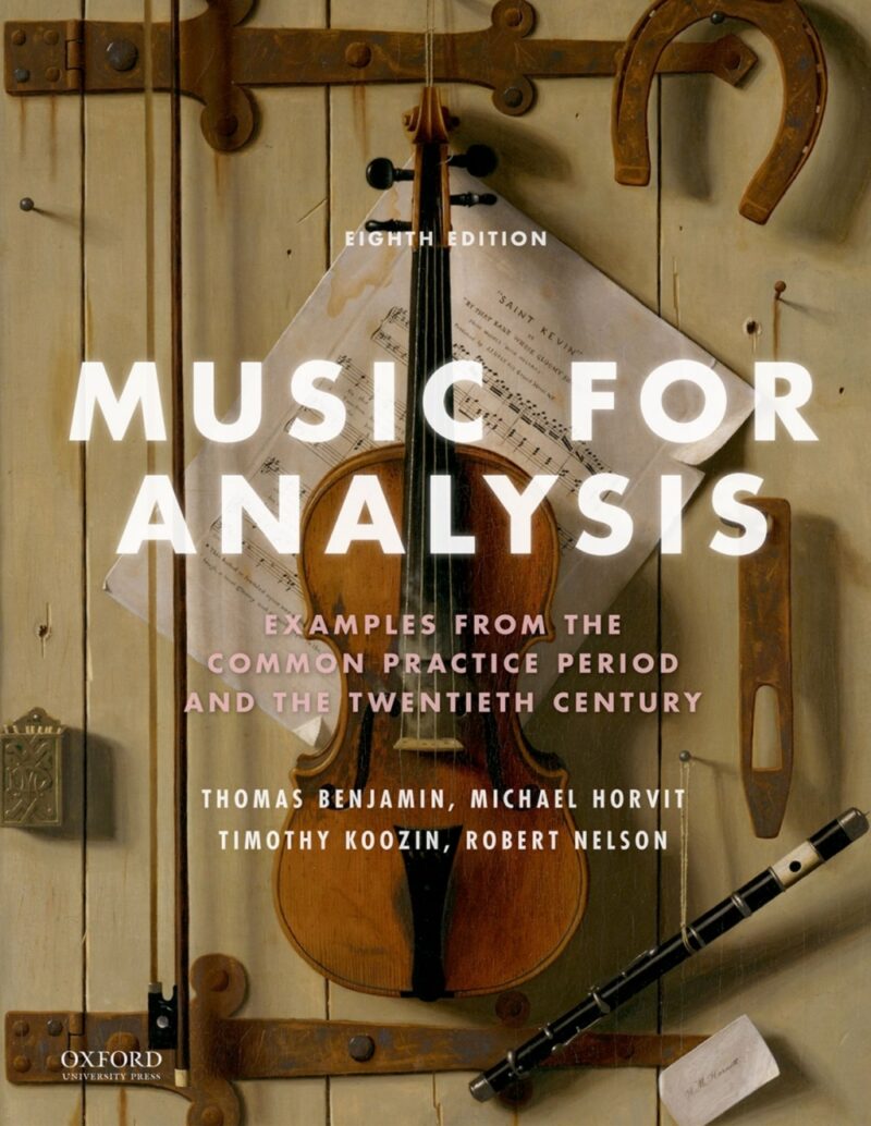 Music for Analysis 8th Edition Examples from the Common Practice Period and the Twentieth Century