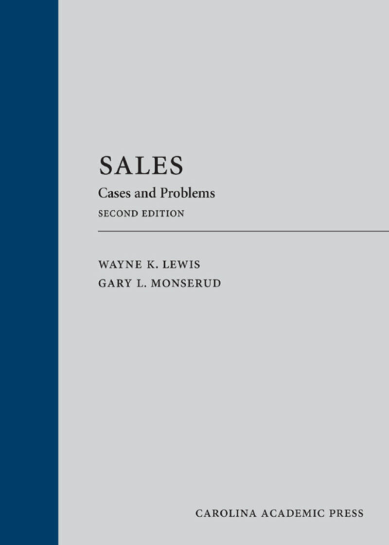 Sales - Cases and Problems 2nd Edition